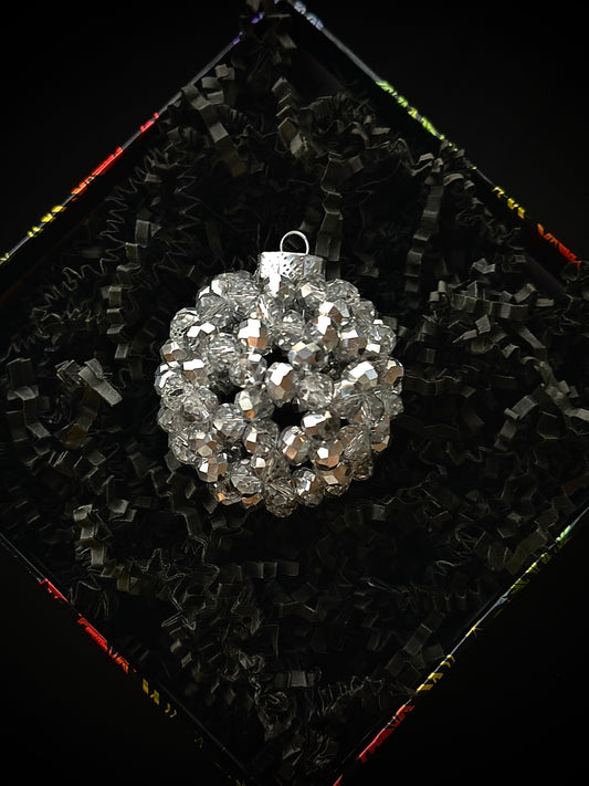 SILVER CHRISTMAS TREE ORNAMENT