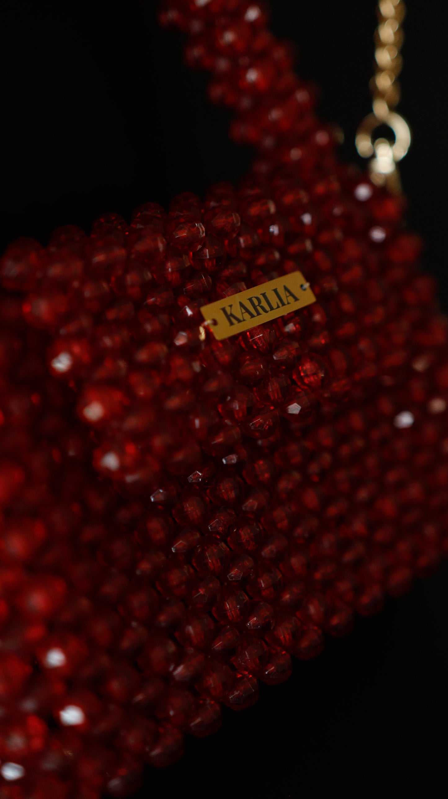 MASTER CLASS: "Creating a Luxurious Bag from Acrylic Beads “MERLOT”