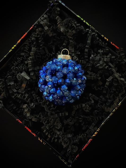 BLUE CHRISTMAS TREE ORNAMENT