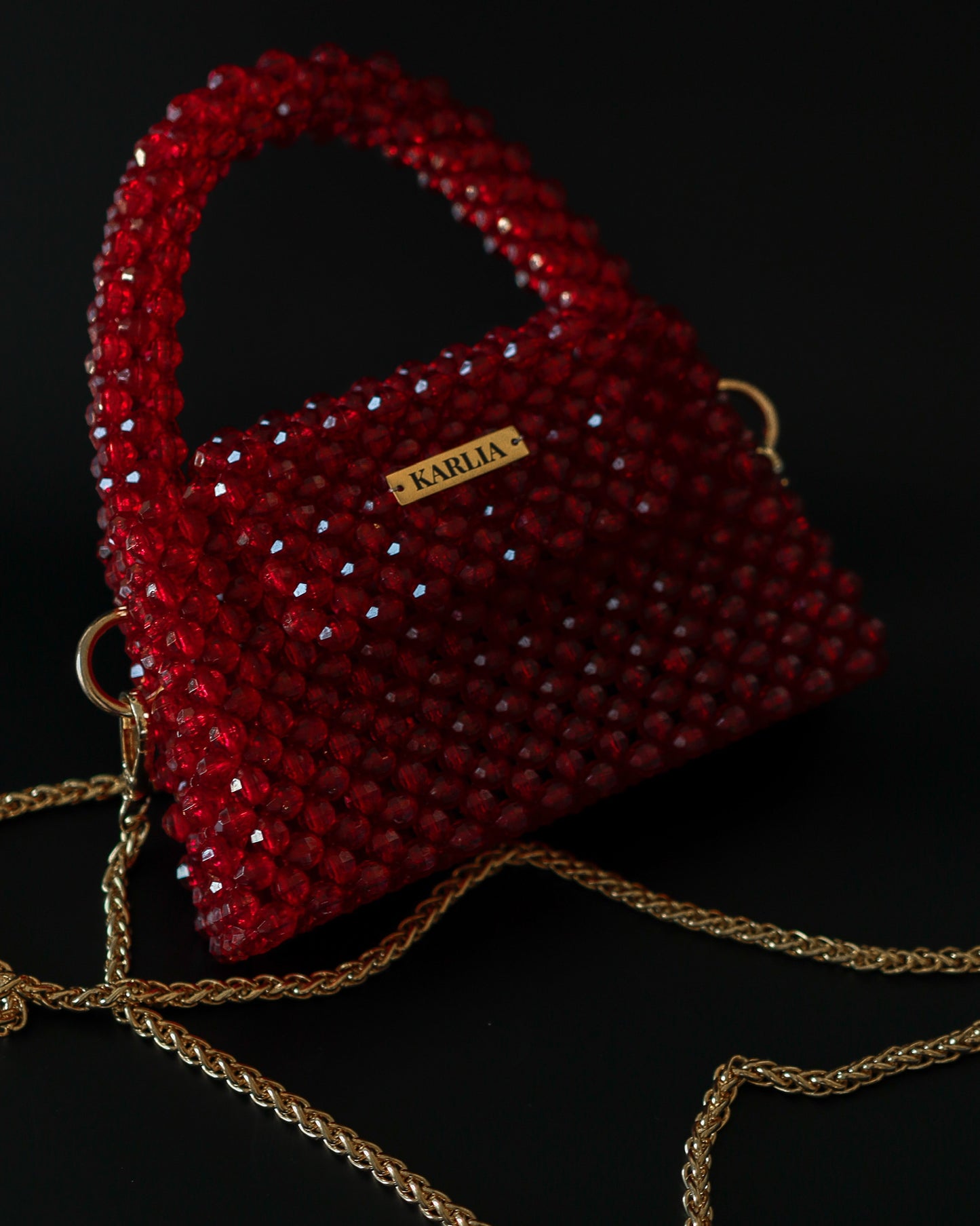 MASTER CLASS: "Creating a Luxurious Bag from Acrylic Beads “MERLOT”