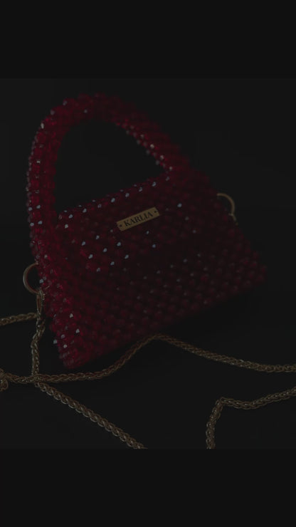 MASTER CLASS: "Creating a Luxurious Bag from Acrylic Beads “MERLOT”